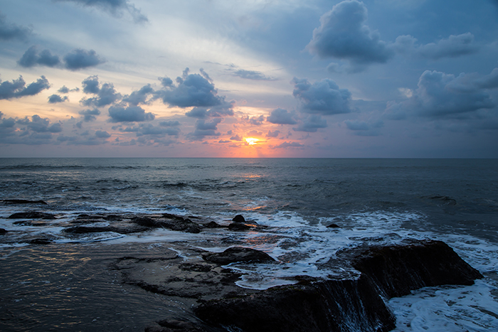 Sophia Baboolal, "Bali at Sunset," Tanah Lot Temple, Bali, Indonesia, 2016